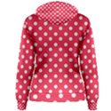 Hot Pink Polka Dots Women s Pullover Hoodies View2