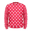 Hot Pink Polka Dots Men s Sweatshirts View1