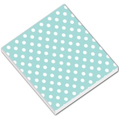 Blue And White Polka Dots Small Memo Pads by GardenOfOphir