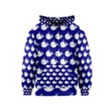 Cute Whale Illustration Pattern Kids Zipper Hoodies View1