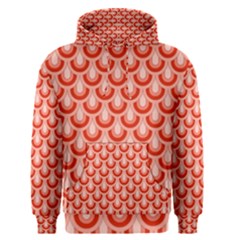 Awesome Retro Pattern Red Men s Pullover Hoodies