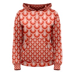 Awesome Retro Pattern Red Women s Pullover Hoodies