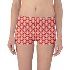 Awesome Retro Pattern Red Boyleg Bikini Bottoms by ImpressiveMoments