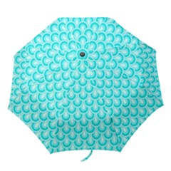 Awesome Retro Pattern Turquoise Folding Umbrellas