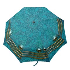 Wonderful Decorative Design With Floral Elements Folding Umbrellas