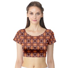 Cute Pattern Gifts Short Sleeve Crop Top