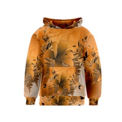 Awesome Summer  Flowers In Soft Red And Yellow Kid s Pullover Hoodies