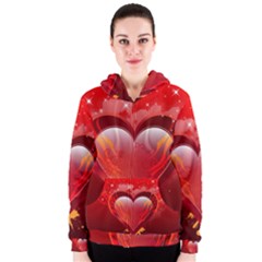 Heart Women s Zipper Hoodies