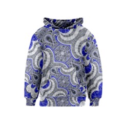 Bright Blue Abstract  Kid s Pullover Hoodies