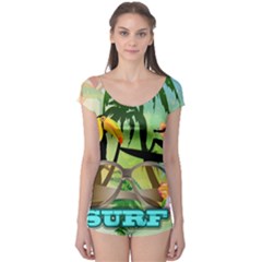 Surfing Short Sleeve Leotard