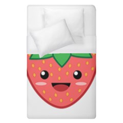 Kawaii Strawberry Duvet Cover Single Side (single Size)