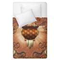 Steampunk, Funny Owl With Clicks And Gears Duvet Cover (Single Size) View1