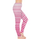 Pink Gradient Chevron Women s Leggings View4