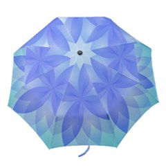 Abstract Lotus Flower 1 Folding Umbrellas by MedusArt