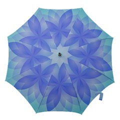 Abstract Lotus Flower 1 Hook Handle Umbrellas (medium) by MedusArt