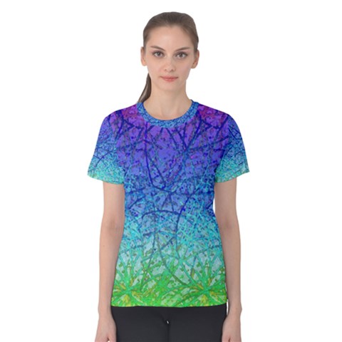 Grunge Art Abstract G57 Women s Cotton Tees by MedusArt