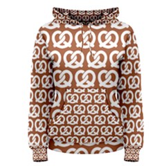 Brown Pretzel Illustrations Pattern Women s Pullover Hoodies by GardenOfOphir