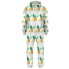 Pineapple Pattern 02 Hooded Jumpsuit (men)  by Famous