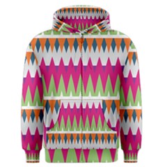 Chevron Pattern Men s Zipper Hoodie