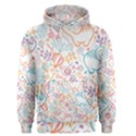 Cute pastel tones elephant pattern Men s Pullover Hoodies View1