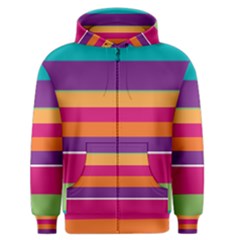 Jagged Stripes Men s Zipper Hoodie