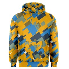 Blue Yellow Shapes Men s Pullover Hoodie