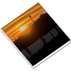 Aerial View Sunset Scene Of Montevideo Uruguay Small Memo Pads by dflcprints