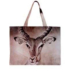 Antelope Horns Zipper Tiny Tote Bags by TwoFriendsGallery