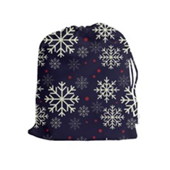 Snowflake Drawstring Pouches (extra Large) by Kathrinlegg