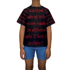 I ve Watched Enough Criminal Minds Kid s Short Sleeve Swimwear by girlwhowaitedfanstore