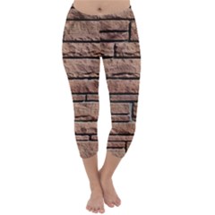 Sandstone Brick Capri Winter Leggings 