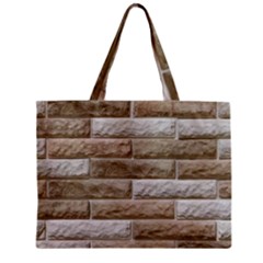 Light Brick Wall Zipper Tiny Tote Bags by trendistuff