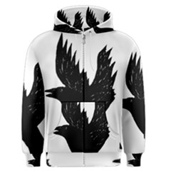 Hovering Crow Men s Zipper Hoodies