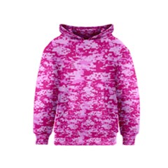 Camo Digital Pink Kid s Pullover Hoodies by trendistuff