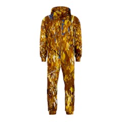 Yellow Leaves Hooded Jumpsuit (kids)