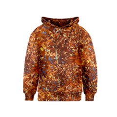 Orange Leaves Kid s Pullover Hoodies by trendistuff