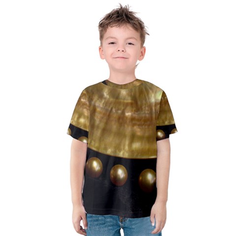 Golden Pearls Kid s Cotton Tee by trendistuff