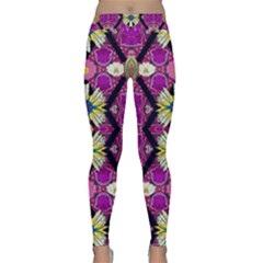 Rose Mandala  Yoga Leggings by pepitasart