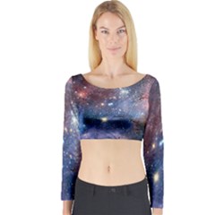 Carina Nebula Long Sleeve Crop Top by trendistuff