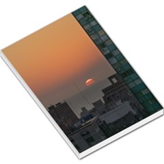 Aerial View Of Sunset At The River In Montevideo Uruguay Large Memo Pads