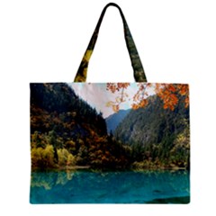 Jiuzhaigou Valley 3 Zipper Tiny Tote Bags by trendistuff