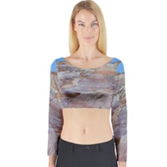 Painted Desert Long Sleeve Crop Top