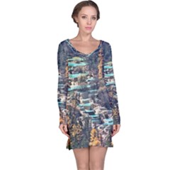 Huanglong Pools Long Sleeve Nightdresses