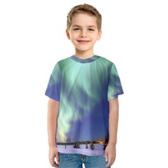 Aurora Borealis Kid s Sport Mesh Tees