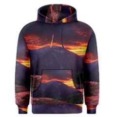 San Gabriel Mountain Sunset Men s Pullover Hoodies by trendistuff