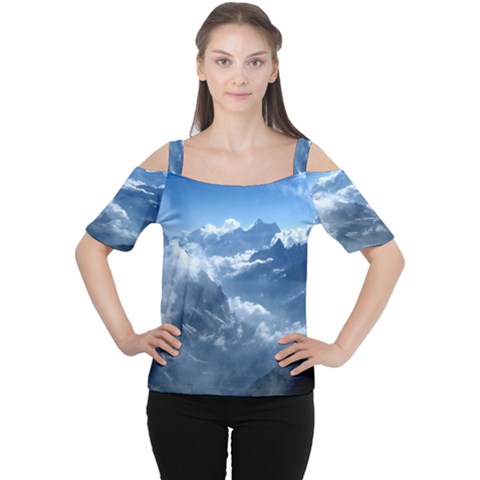 Kangchenjunga Women s Cutout Shoulder Tee by trendistuff