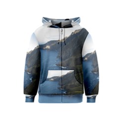 Croaghaun Cliffs Kids Zipper Hoodies by trendistuff