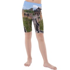 Great Wall Of China 3 Kid s Mid Length Swim Shorts by trendistuff