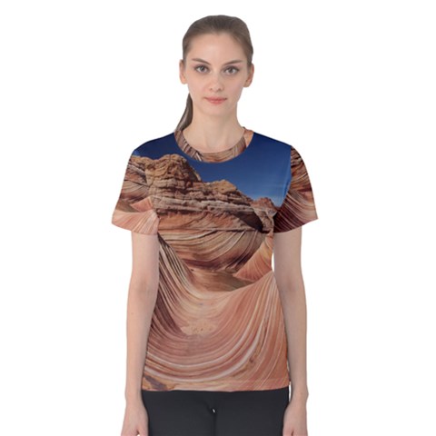 Petrified Sand Dunes Women s Cotton Tee by trendistuff