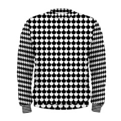 Black And White Scallop Repeat Pattern Men s Sweatshirts